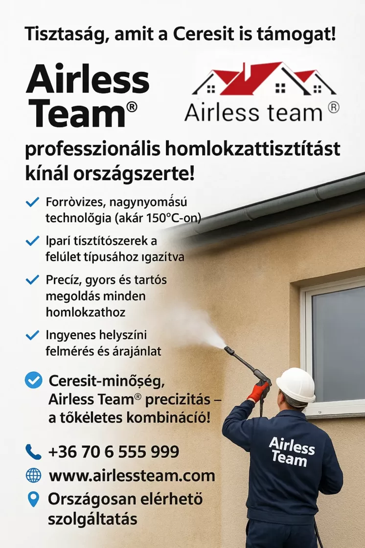 alt="prémium homlokzattisztítás, a Ceresit ajánlásával"